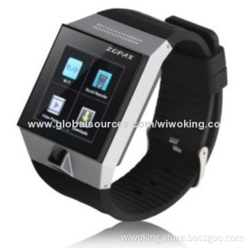 Watch Mobile Phone with Google's Android and Bluetooth Smartphone Design, 850/900/1,800/1,900MHz